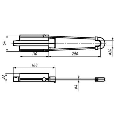 Кабели Зажим анкерный PA 1500 (50-70) NILED 10100381 Кабели Зажим анкерный PA 1500 (50-70) NILED 10100381